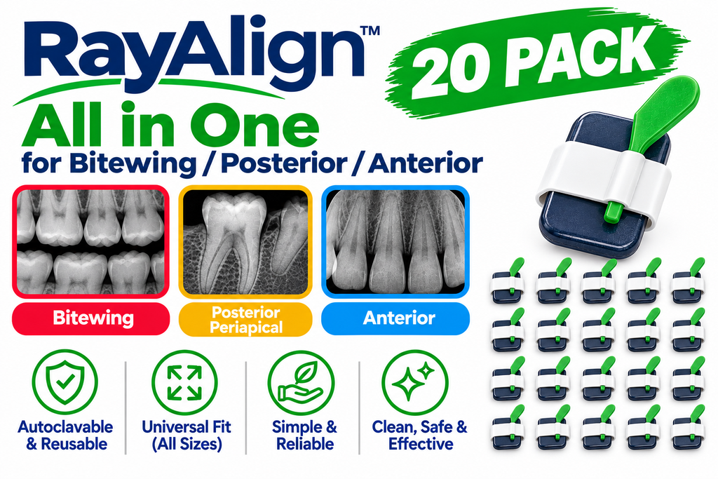 20 pcs - Autoclavable Digital Dental Sensor Holder, Universal X-ray Positioning